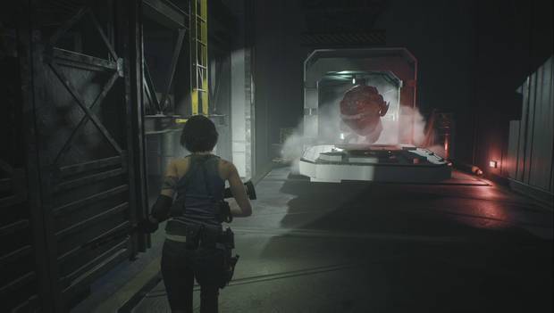 Resident Evil 3 Remake - Subsótanos del hospital: Hunter Gamma en el almacén