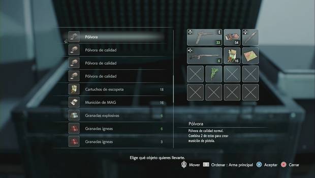 Resident Evil 3 Remake - NEST 2: baúl lleno de pólvora