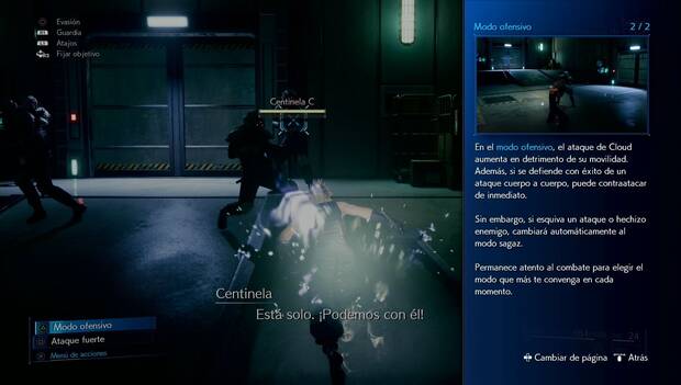 Final Fantasy VII Remake - Sistema de combate: modos de ataque