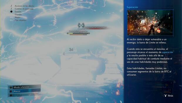 Final Fantasy VII Remake - Sistema de combate: Ataques Límite