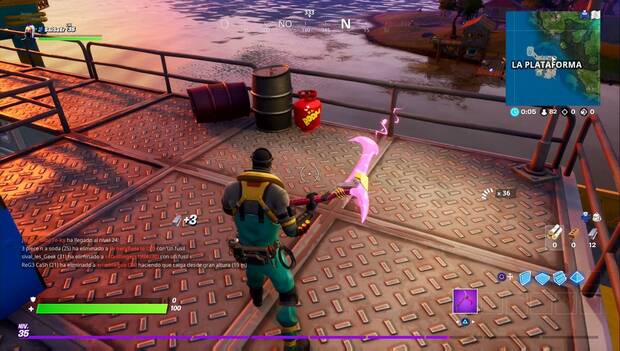 Fortnite: destruye estructuras usando tanques de propano: tanque de propano
