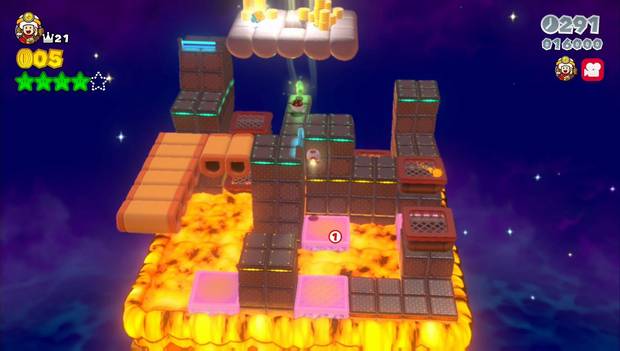 Super Mario 3D World - 12-Toad: camino al sello y quinta estrella verde