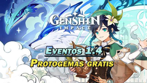 Genshin Impact - Consigue Protogemas gratis en los eventos de la versión 1.4