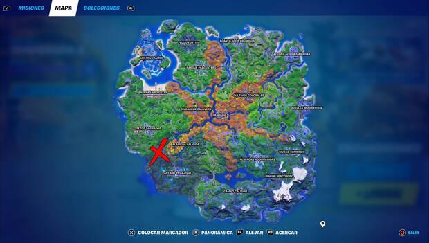 Fortnite - Ubicación de bomba calórica
