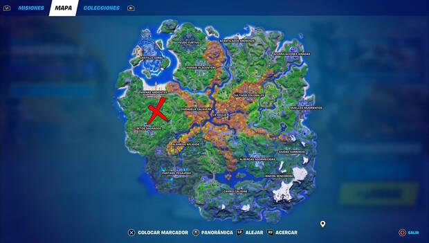 Fortnite - Ubicación de Llamarada