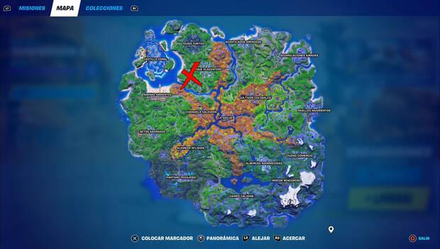 Fortnite - Ubicación de Arbustín