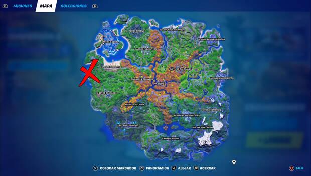 Fortnite - Ubicación de Señor Muerte