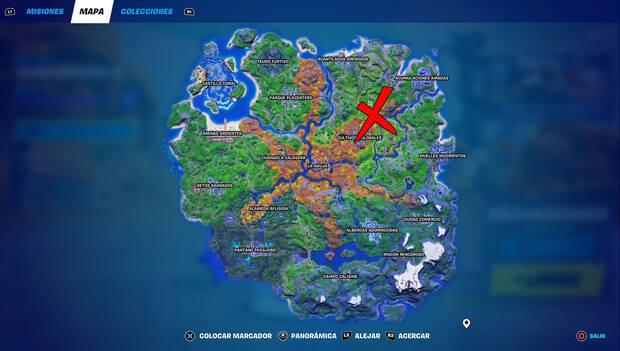 Fortnite - Ubicación de Cortezina
