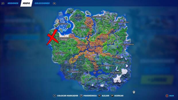 Fortnite - Ubicación de Pez gatillo