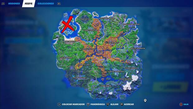 Fortnite - Ubicación de Asaltante Náufrago