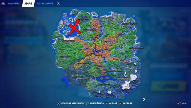 Fortnite - Ubicación de Velocirraptor