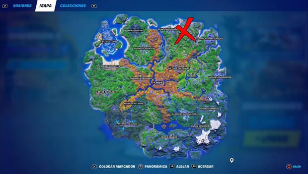 Fortnite - Ubicación de Estrella del escenario