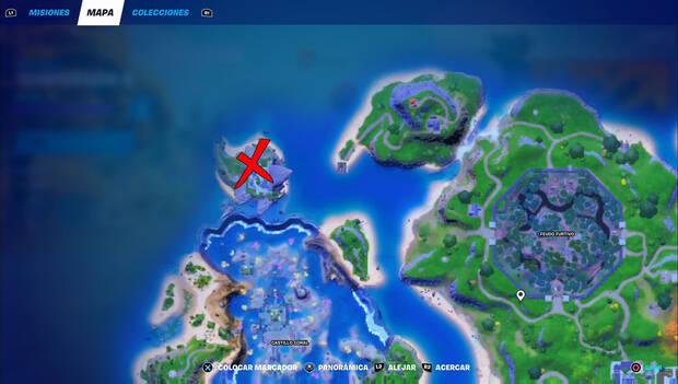 Fortnite - Ubicación de Isla Tiburón