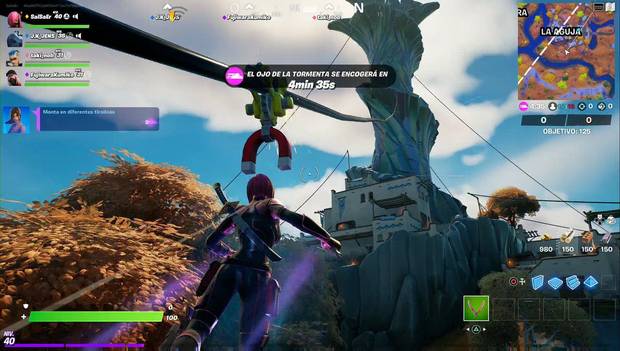Fortnite - Cómo usar una tirolina