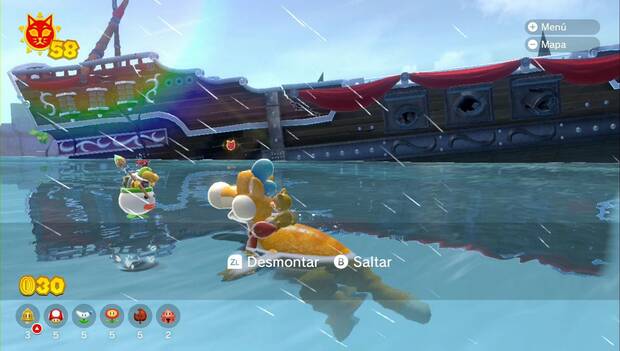 Bowser's Fury - Islote Bigotes: fragmento 3