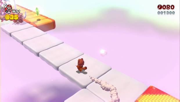 Super Mario 3D World - 9-4: primera estrella verde del nivel