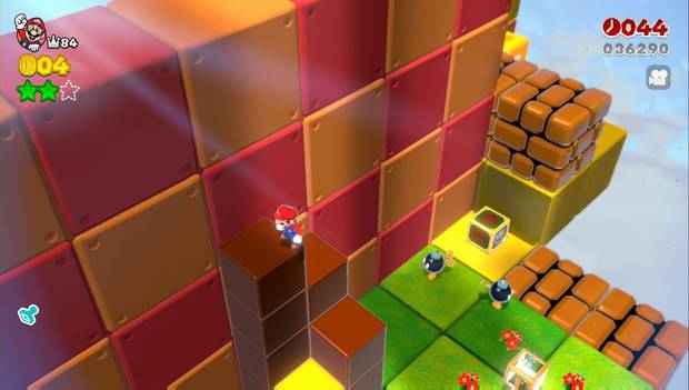 Super Mario 3D World - 9-5: bloque hacia la tercera estrella vede