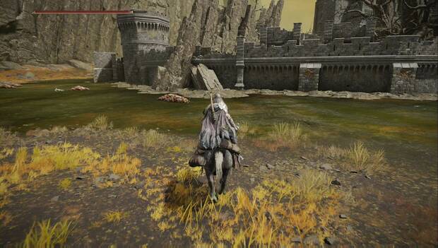 Elden Ring - El Castillo Sombrío, punto por elq ue entrar al castillo