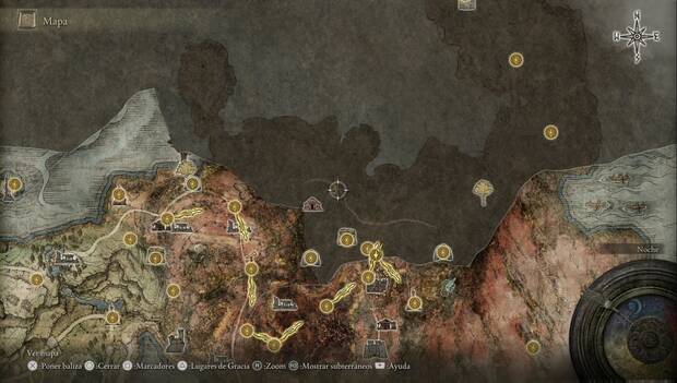Elden Ring - Ubicación del mapa de Montedrago