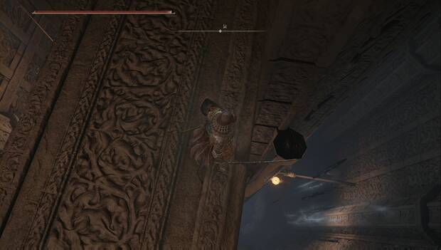 Elden Ring - Montedrago, placa en la pared a la que saltar