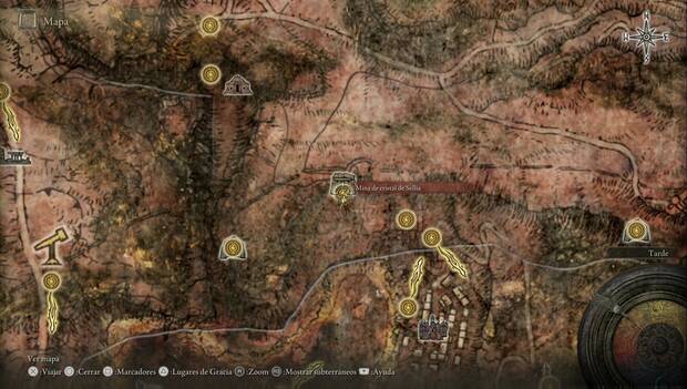 Elden Ring - Mina de cristal de Sellia, ubicación