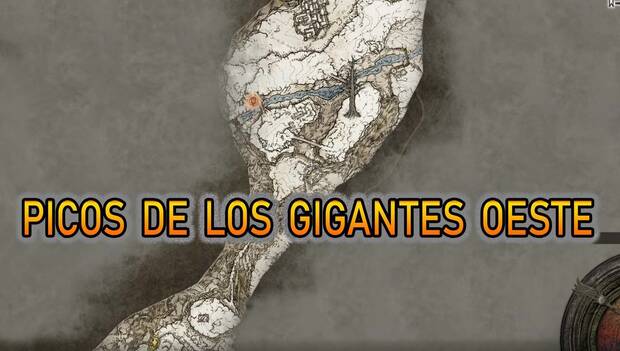 Elden Ring - Mapa de Picos de los Gigantes oeste
