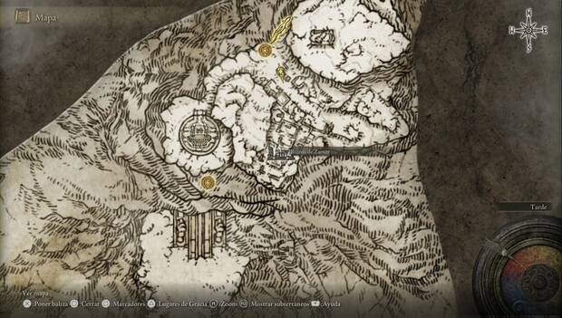 Elden Ring - Picos de los gigantes, ubicación de las auténticas ruinas de Zamor