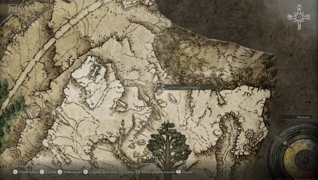 Elden Ring - Liurnia del este al 100% y mapa, ubicación de la Torre de la Llama Frenética