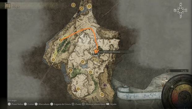 Elden Ring - Liurnia del este al 100% y mapa, ubicación de la Aldea de la Llama Frenética