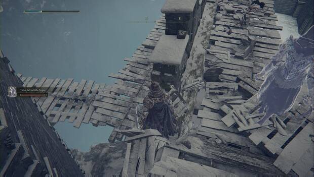 Elden Ring - Picos de los Gigantes este, Muralla rota en el Fortín de los guardianes
