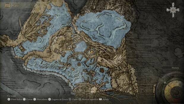 Elden Ring - Fondo de Raíz Profunda, ubicación de la Ceniza de Guerra Corte de vacío
