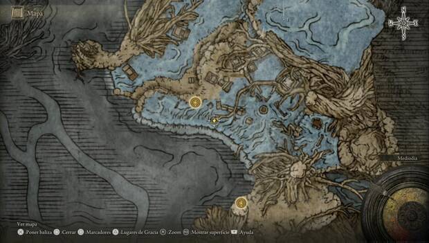 Elden Ring - Fondo de Raíz Profunda, Punto desde el que ir al nordeste de Fondo de Raíz Profunda