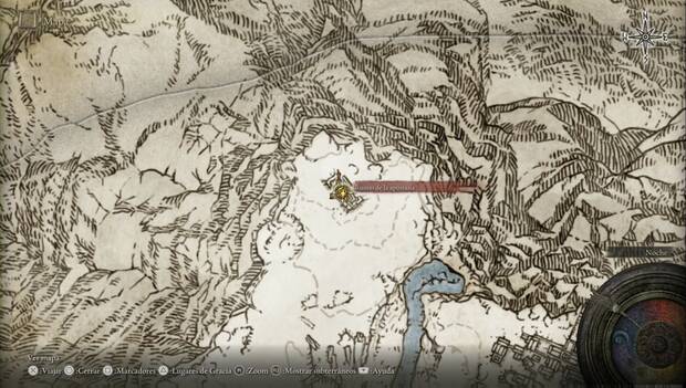 Elden Ring - Campo sacroníveo, ubicación de las Ruinas de la apostasía