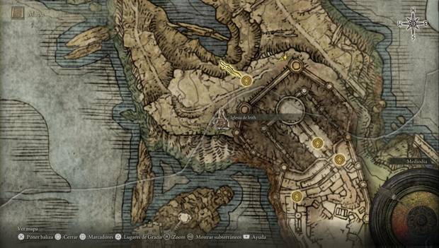 Elden Ring - Explorando Liurnia este, ubicación de la Iglesia de Irith