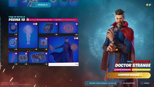 Fortnite - Pase de batalla; Recompensas del Pase de batalla, página 10