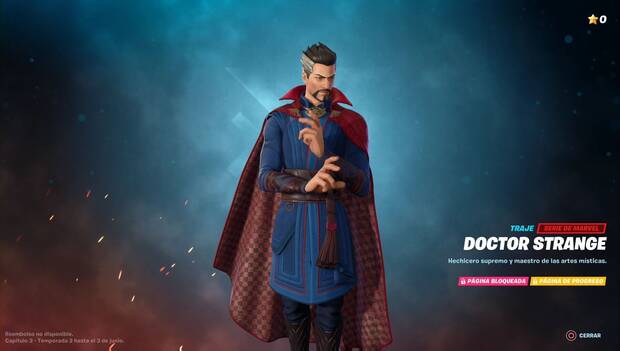 Fortnite - Pase de batalla; Recompensas del Pase de batalla, Doctor Strange