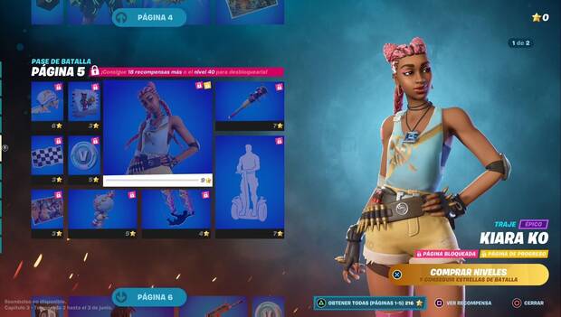 Fortnite - Pase de batalla; Recompensas del Pase de batalla, página 5