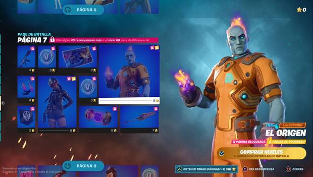 Fortnite - Pase de batalla; Recompensas del pase de batalla, página 7