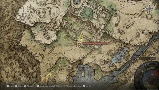 Elden Ring - Mansión de los Caria, ubicación de la puerta principal