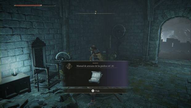 Elden Ring - Mansin de los Caria, ubicacin del Manual de artesano de piedras ref [6]