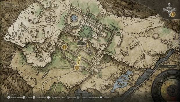 Elden Ring - Mansión de los Caria, ubicación del punto desde el que saltar