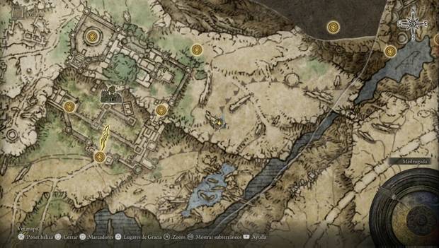Elden Ring - Liurnia oeste, ubicación del Cementerio de los Caria