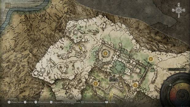 Elden Ring - Liurnia oeste, ubicación de Ceniza de Guerra Niebla escalofriante