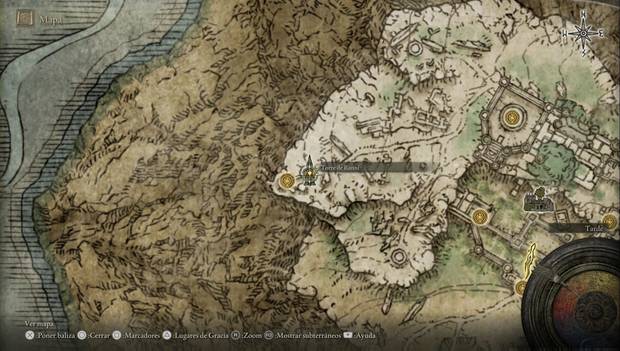 Elden Ring - Liurnia oeste, ubicación de la Torre de Ranni