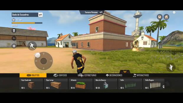 Free Fire - Menú de editor de mapas