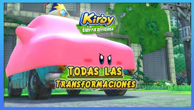 Kirby y la tierra olvidada - Transformaciones especiales