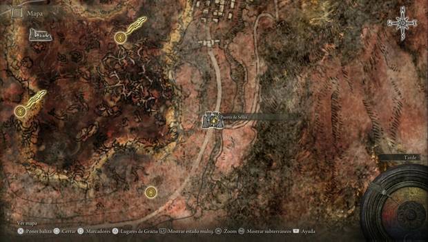 Elden Ring - Caelid, ubicación de la Puerta de Sellia