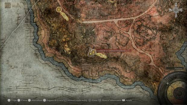 Elden Ring - Caelid, ubicación de la Catedral de Comunión Dragontina