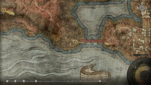 Elden Ring - Caelid, ubicación del Gran puente intransitable
