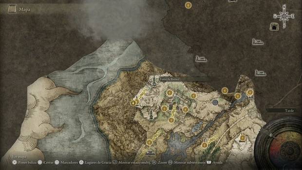 Elden Ring - Nokron, ubicación de la Torre de Renna